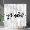 Shower Curtain Waterproof And Mildew-Proof Digital Printing English Alphabet Shower Curtain Bathroom Shower Cloth Partition Curtain Free Of Punching