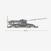 KAZI 10005 3846 Teile Bausteine ​​Deutsche 80 cm K[E] Eisenbahngeschütz Militärserie Spielzeug für Kinder