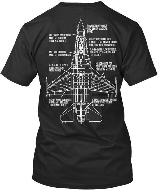 

The F 16 Is The Sound Of Freedom Tee T-Shirt Made in the USA Size S to 5XL Unisex T-Shirt M