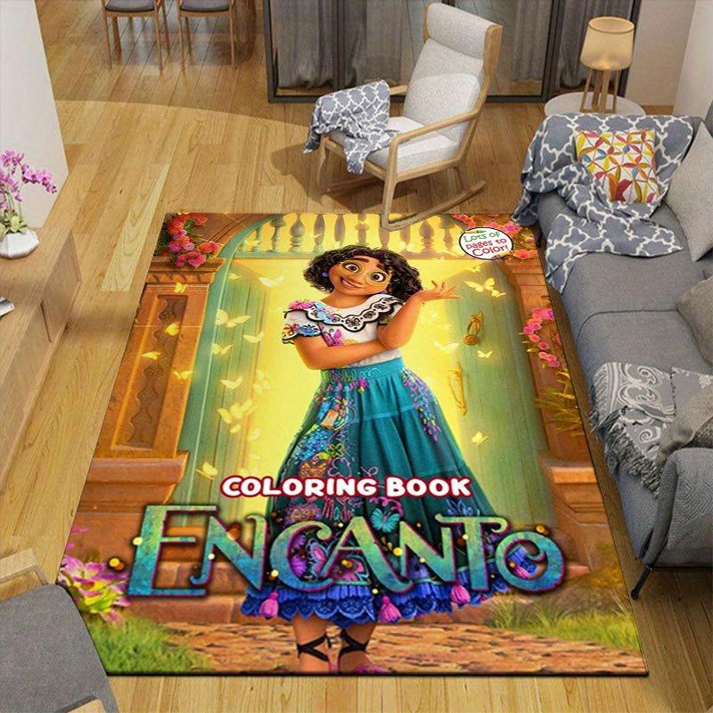 1pc Encanto Pattern Carpet Area Rug Non slip Carpet Hand Washable Floor Mat Suitable For Living Room Bedroom Home Decor Room Decor