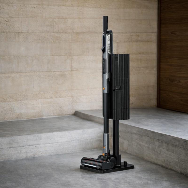 Schneider - Station Vega - Stick Vacuum Cleaner With Automatic Emptying Station - 50 AW - 50 Min