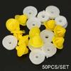 50pcs Door Wheel Arch Clips Fasteners Clips Door Panel Wheel Flare Moulding Fastener Easy Installation Trim Panel Clips