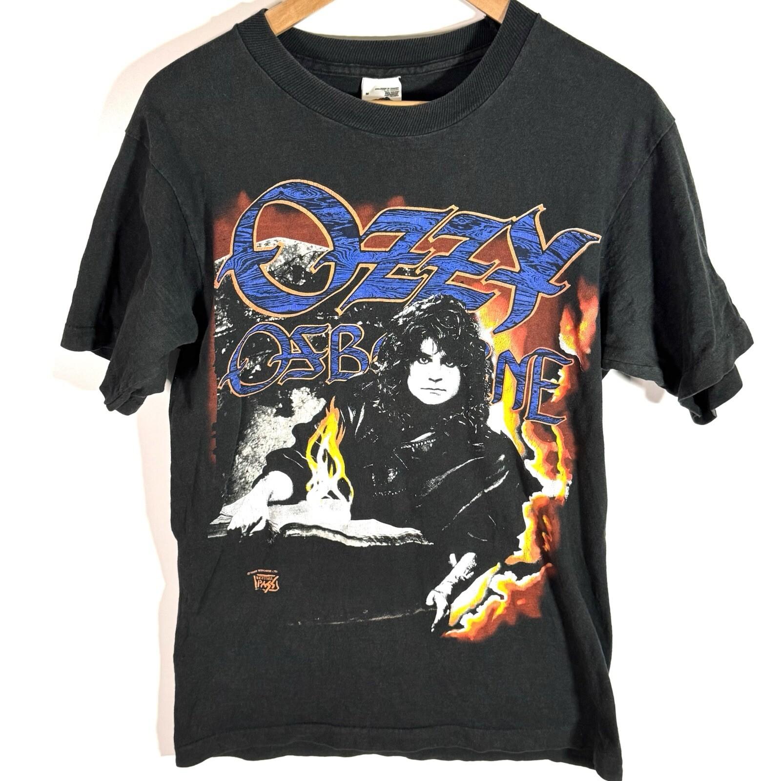 VTG Ozzy Osbourne Moscow Peace Festival Graphic T-shirt FOTL Size Large Rare M