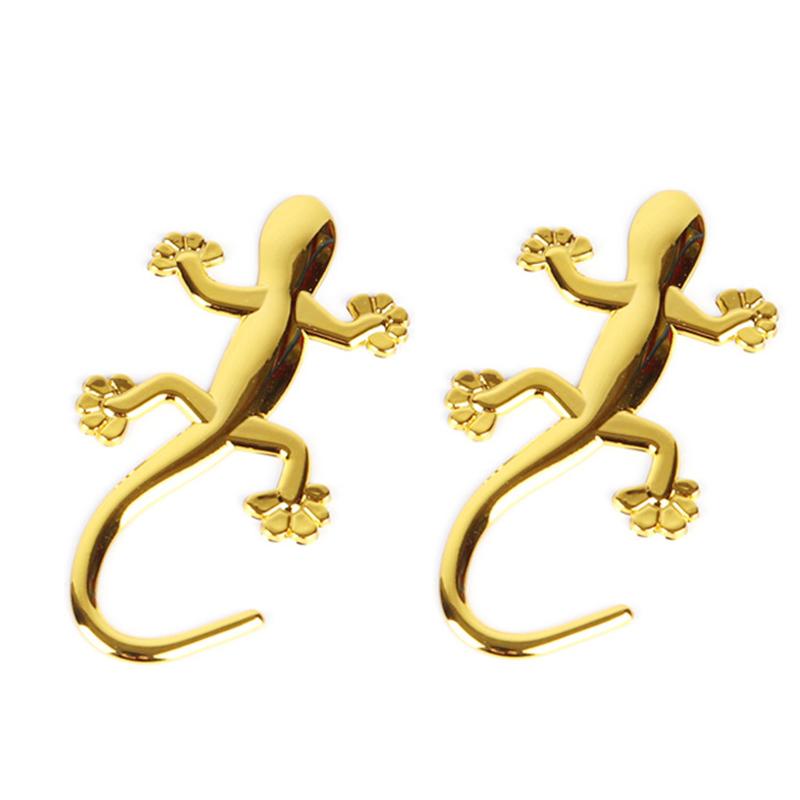 Kreativer Eidechse Gecko Autoaufkleber 3D Metallemblem Abzeichen Auto Motorrad Styling Aufkleber Decals Tier Dekoration Auto Zubehör