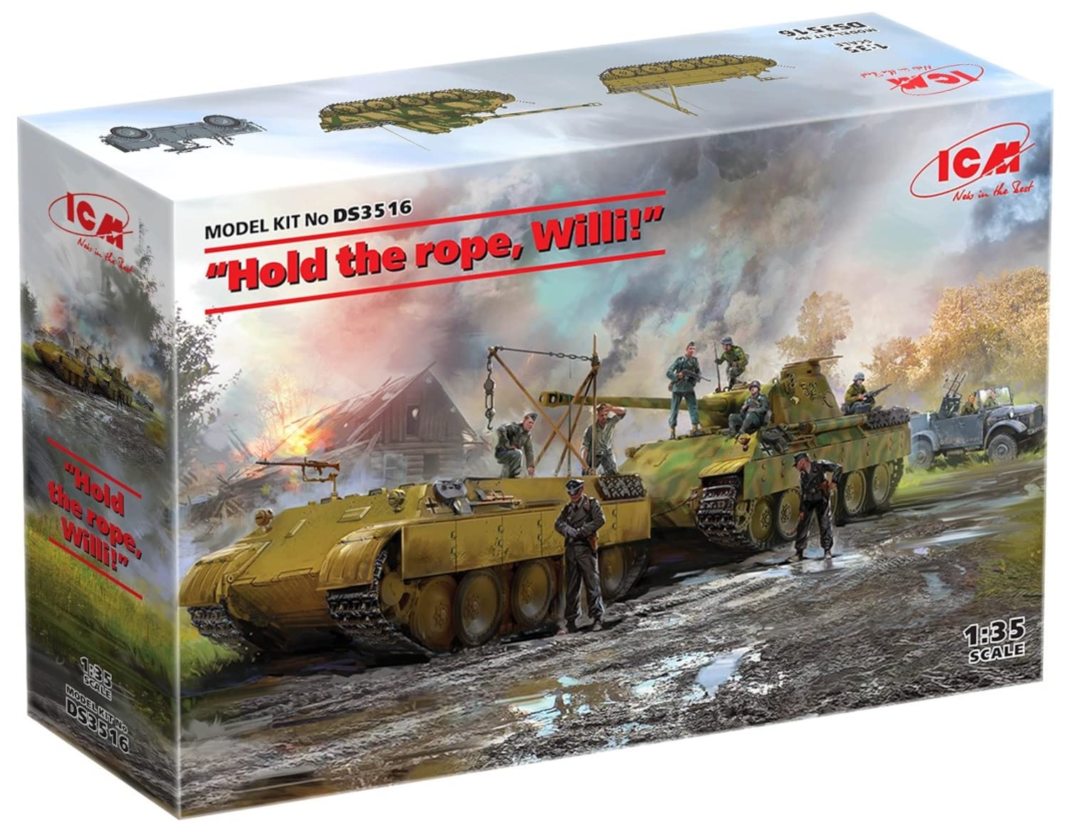 

ICM Немецкий армейский танковый эвакуатор Набор пластиковой модели DS3516 1/35