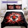 Portugal Football Printed Bedding 3 Piece Set Cozy Breathable Bed Cover Set as Housewarming Holiday Gift
