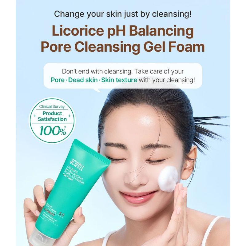 acwell - Licorice pH Balancing Pore Cleansing Gel Foam