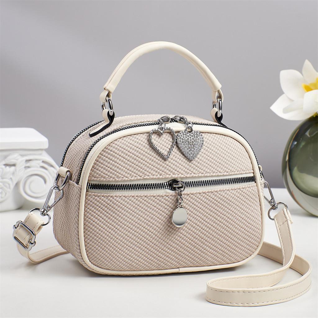 Female Fashion Tote Bag With Pu Material And Zipper Closure For Daily Use