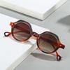  Retro Small Round Punk Sunglasses Women Fashion Gradient Leopard Shades UV400 Men Rivets Sun Glasses