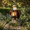 Wasserdichte Weißkopfseeadler-Figur Wetterfeste Vogel-Skulptur Dekoration Rasen-Dekoration