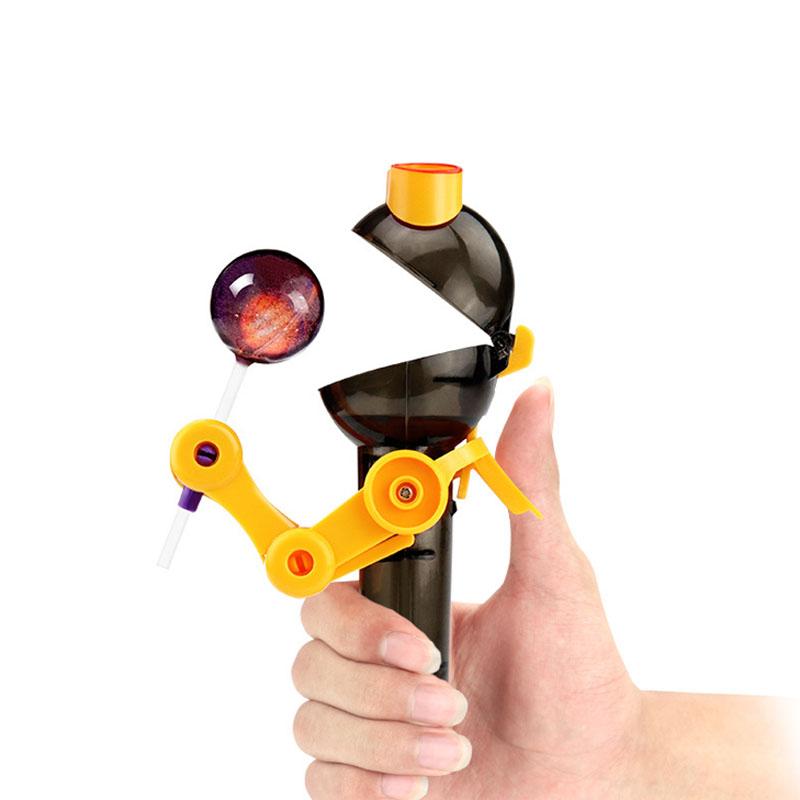 Creative Personality Toys Lollipop Holder Decompression Toys Lollipop Robot Decompression Candy Dustproof Toy Gift
