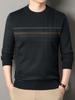 Men's Winter Business Casual Knit Sweater – Warm, Thick, Round Neck Style for Mid-Aged Dads
