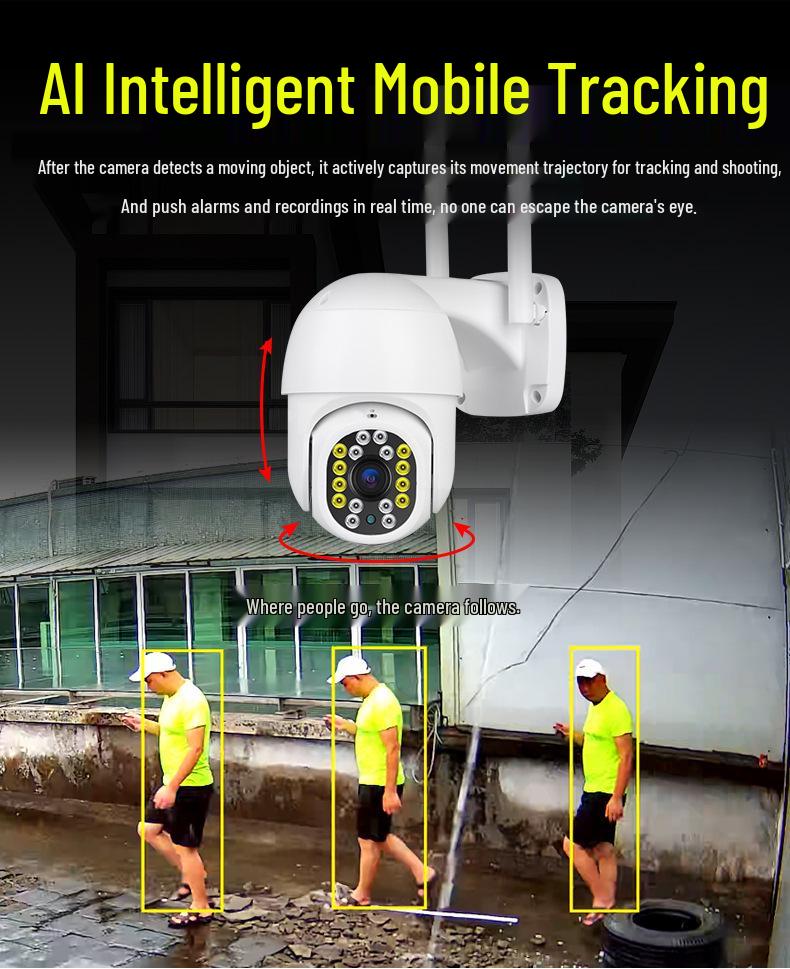 YOOSEE 5G Dual-Band PTZ Camera with Human Auto-Tracking & No WiFi Required - Robust Outdoor Surveillance Solution