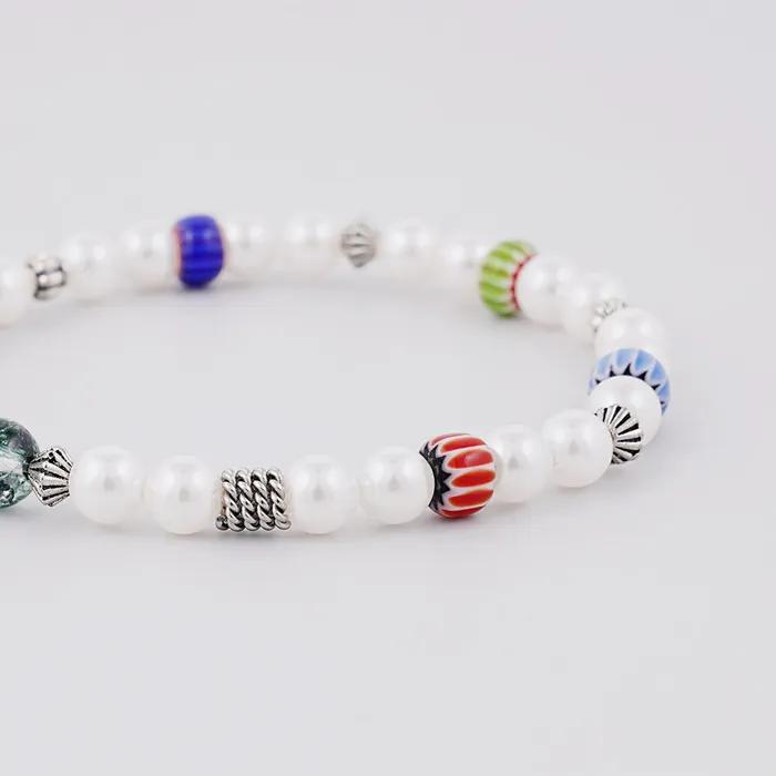 Orient Glass Point Exposed Pearl Bracelet (C2501AC1258_IV)