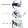 Double Hook Coat Towel Clothes Hanger Hook Heavy Duty Stainless Steel