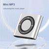 Mini MP3 Music Player Metal Clip-on Walkman Build In Speaker Rechargeable MP3 Player with Headphone Support TF Card for Students