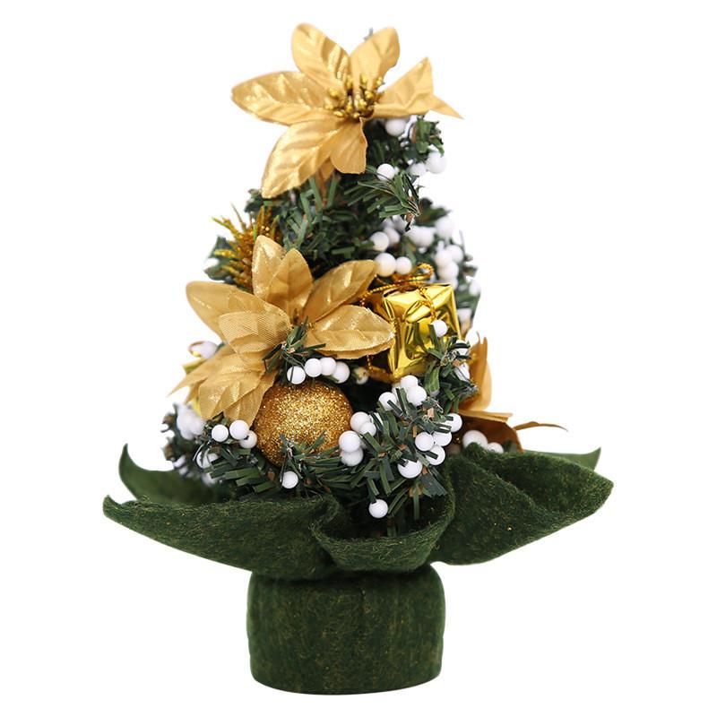 

Whimsical Christmas Mini Tree With Elegant Red And Gold Features For Cheerful Decor Festive