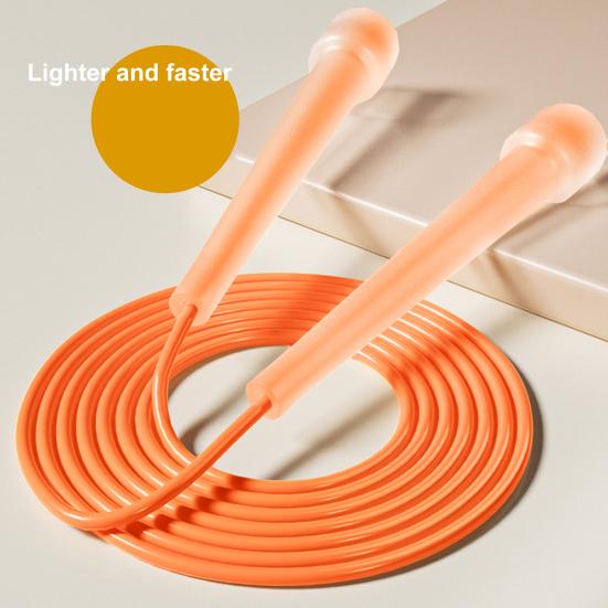 Speed Skipping Rope with Ergonomic Handle Length Adjustable Comfortable Grip Indoor Outdoor Jump Rope Weight Loss Fitness Equipment