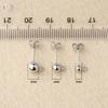Tingxiang S925 Sterling Silver Open Jump Rings Beaded Earring Parts and Accessories