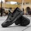 Men Genuine Leather Hand Stitching Breathable Casual Soft Sandals