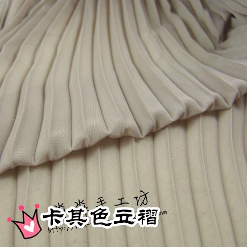 1 Stück mehrfarbiger plissierter Chiffonstoff plissierter Stoff einfarbig für Organza Kleid Rock Crinkle Stoff Meterware
