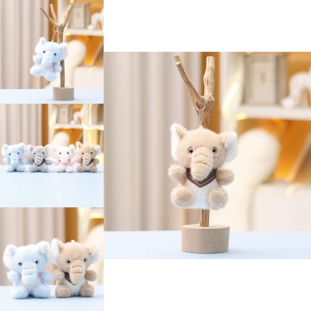 Cute Elephant Plush Doll With Pp Cotton Filling For Children Baby Gift Accessories