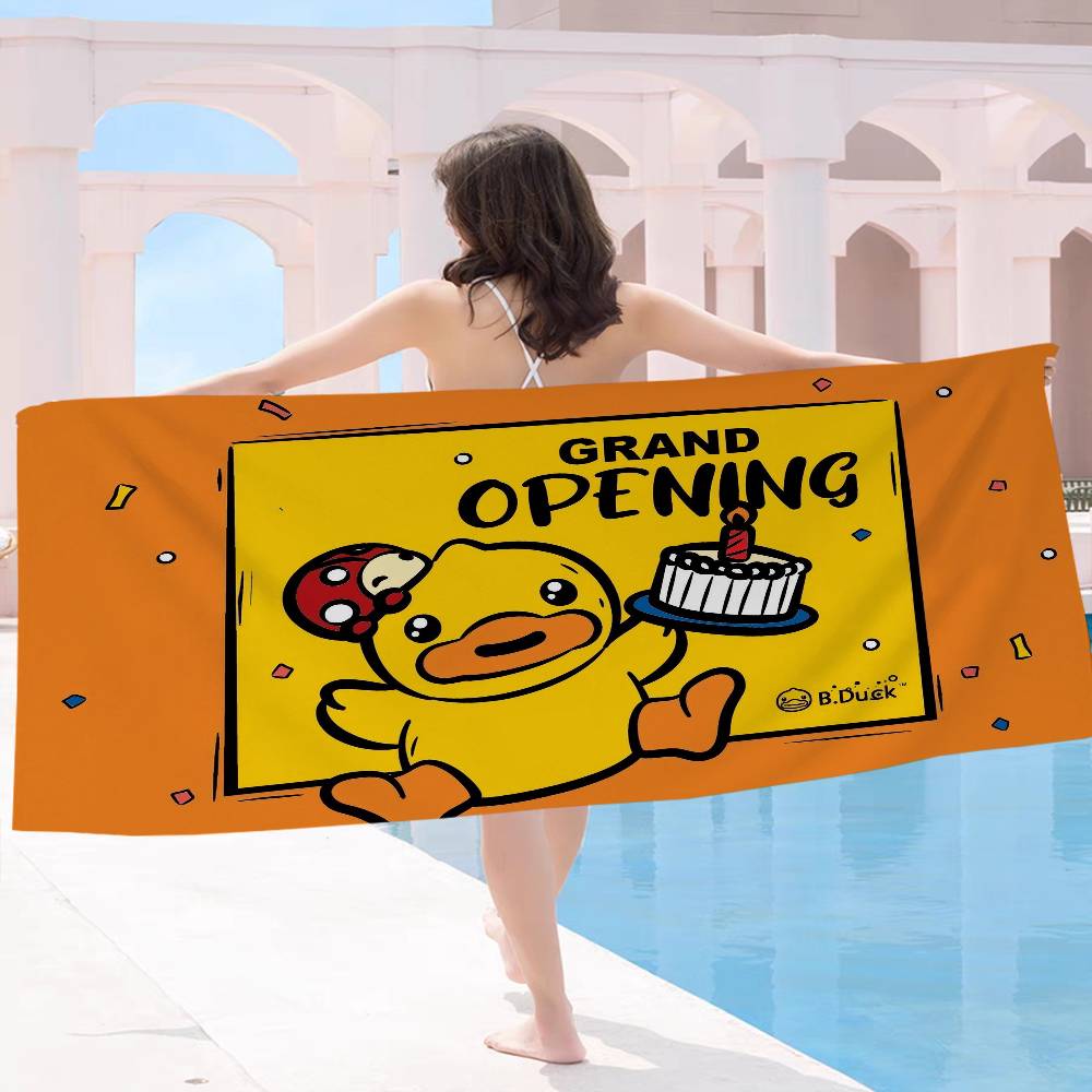 Brand B-B D-Duck Beach Towel Colorful Bath Towels for Girl Microfiber Quick Dry Sand Free Beach Yoga Spa Gym Pool
