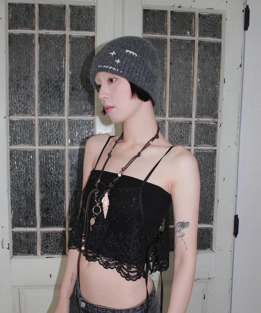 RUBATI Hand-Stitched Beanie_Charcoal