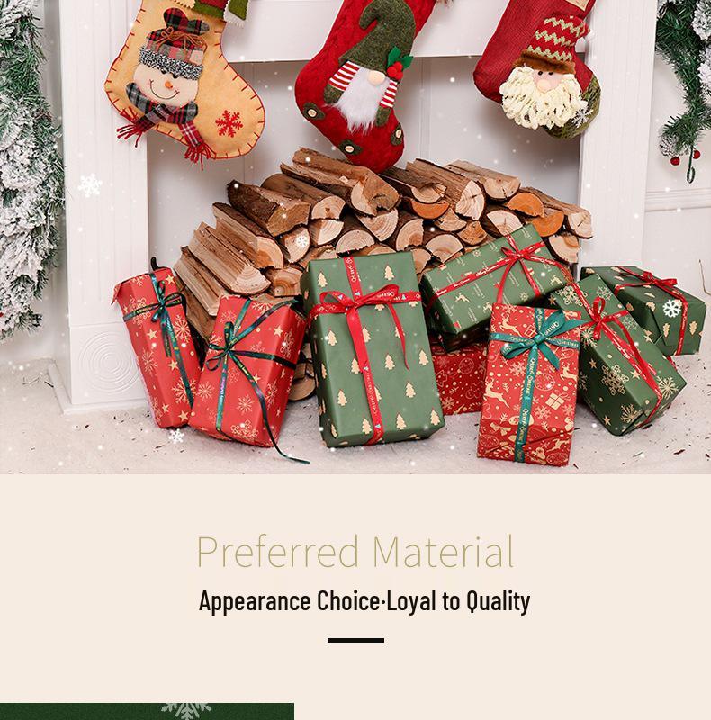 Three-Dimensional Cartoon Christmas Stockings with Decorative Pockets.