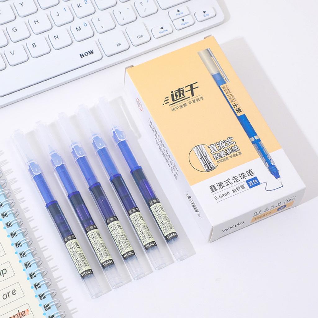 Quick-Drying Black Rollerball and Gel Signature Pen with Needle Tip