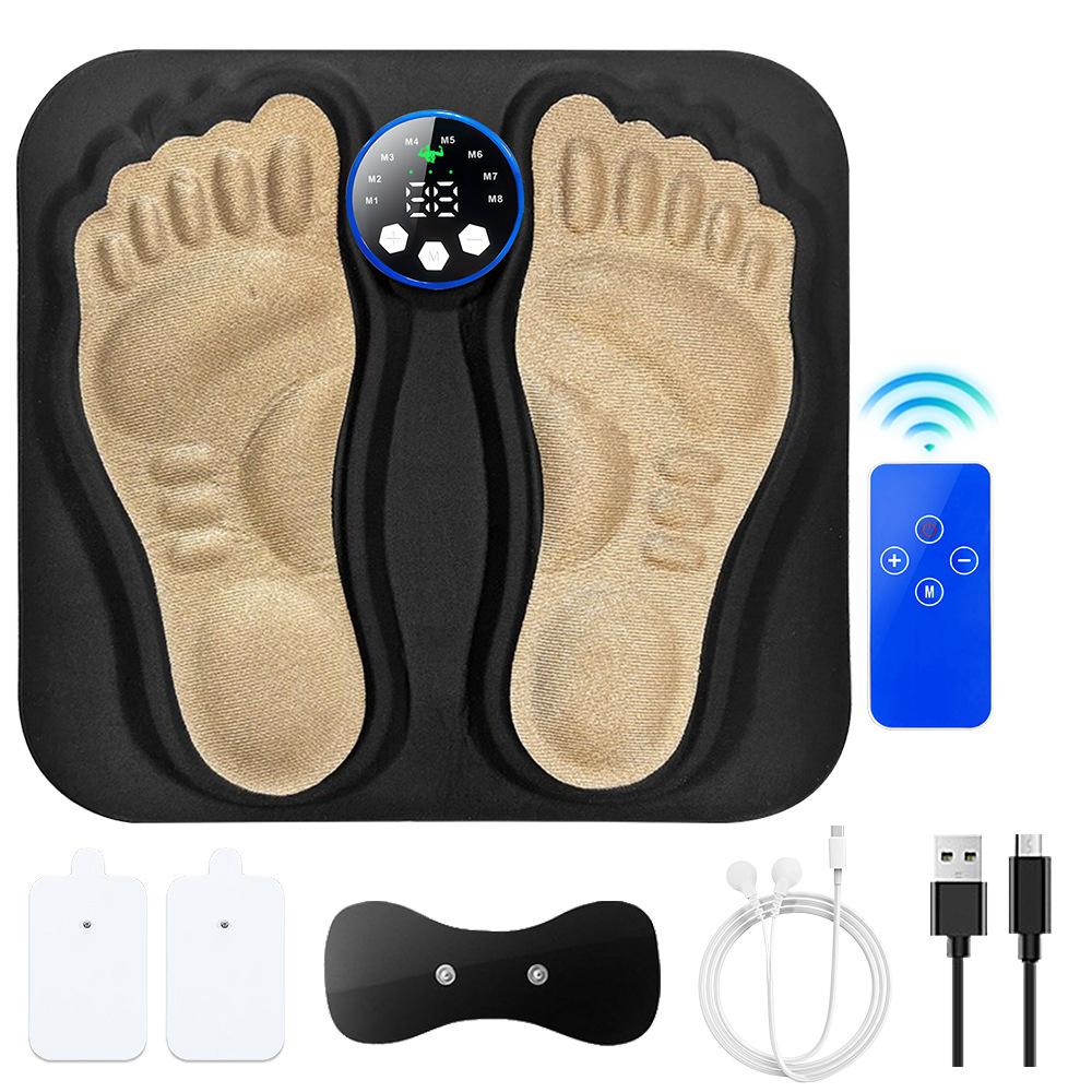 3D Microcurrent Foot Massager Mat - Portable Acupressure Stimulator for Home Travel Pain Relief