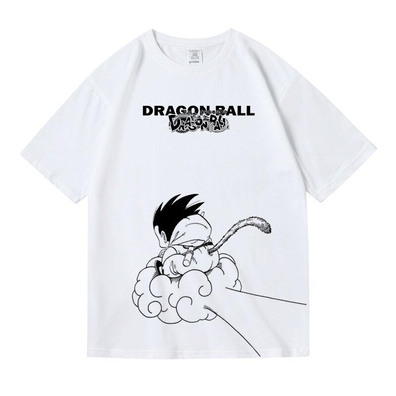 

Minimalist Manga Vintage Dragon Ball Kid Goku TShirt Nimbus Cloud Graphic Tee Crew Neck 100 Cotton Casual Fashion Tops S