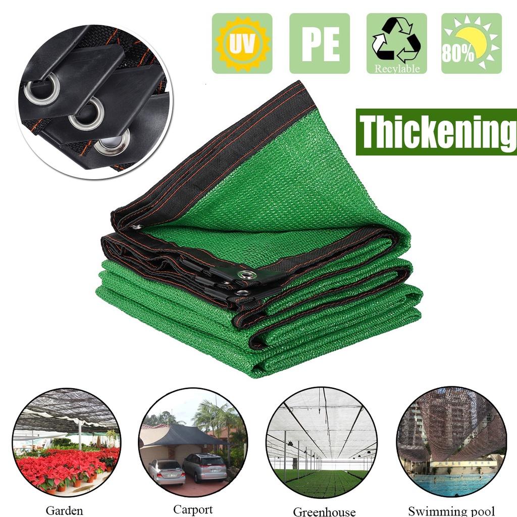 6 Stitches Green Garden UV Protection Sunshade Sun Shade Net Sail Awning Canopy Cloth Cover Outdoor SunProof Green
