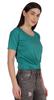 Inkmeso Summer Twist Front Knot Crop Top For Women With Short Sleeves Tee
