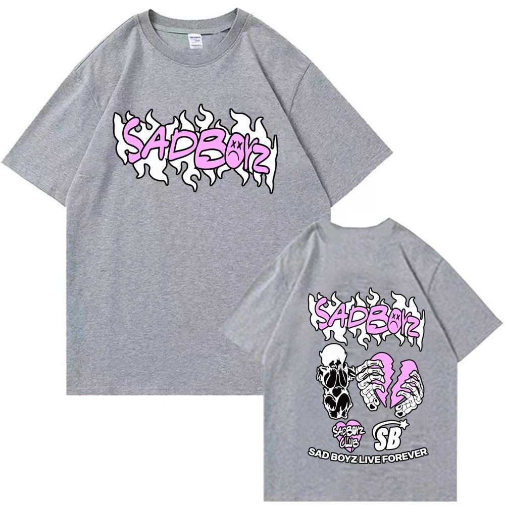2024   Junior H Sad Boyz T-Shirts Unisex Harajuku O-Neck Short Sleeve Shirts Fans Gift