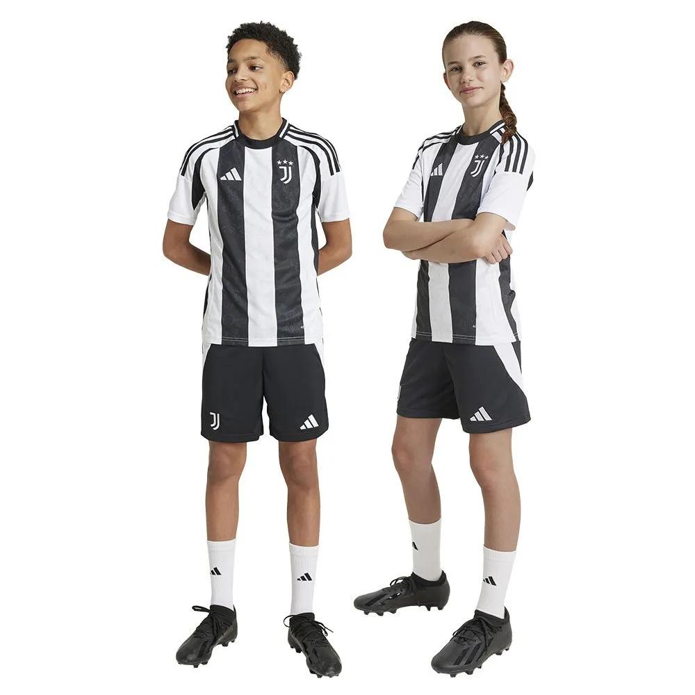 Adidas Juventus 24/25 Home Junior Shorts 100% Recycled Polyester Black