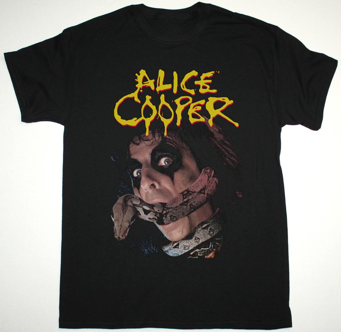 ALICE COOPER CONSTRICTOR T-Shirt Cotton Black Unisex Gift Fans XXL