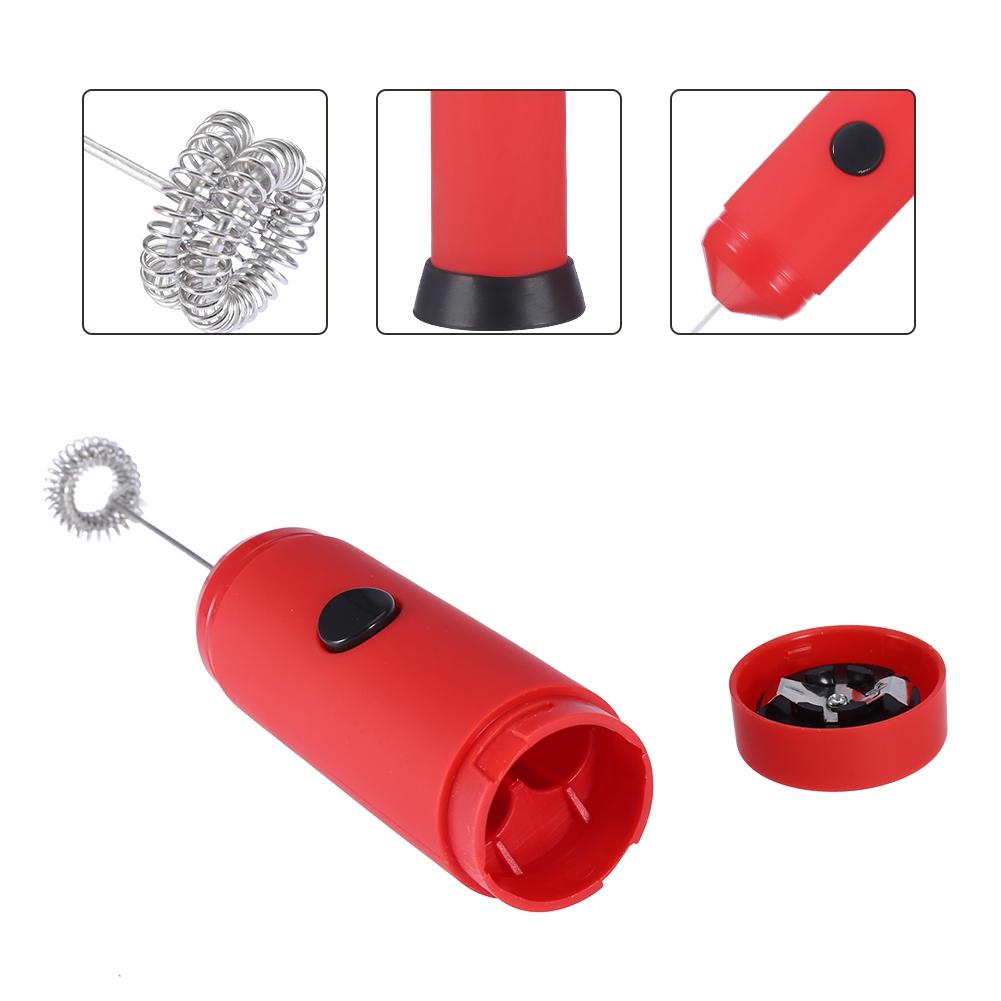 Handheld   Handheld Stainless Steel Electric Milk Coffee Frother Black