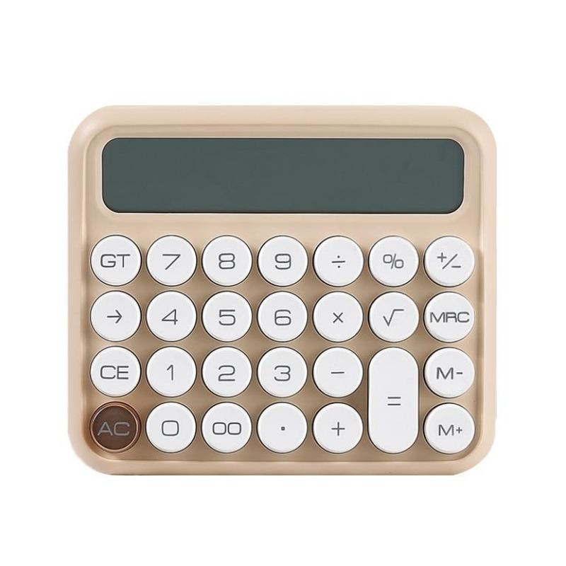 1 Pcs Small Square Calculator Personalized Large LCD Solar Office Calculator YSL