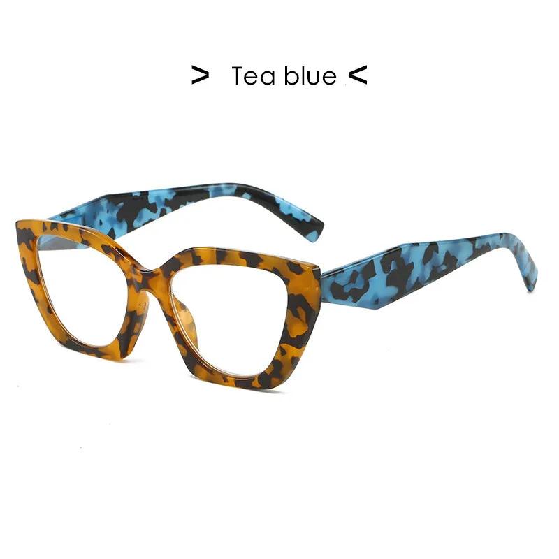 Fashion New Ins Cat Eye Reading Glasses Unisex Fashion Anti Blue Light Hyperopia Men Women Oversized Vintage Retro Far Sight Eyeglasses
