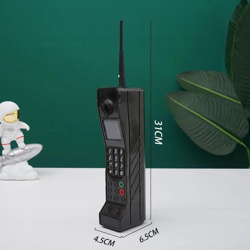 1 ks Železná umělecká starožitná telefonní budka Model Velký bratr 90. léta Nostalgické staré předměty 80. léta Rekvizity Imitace Retro ozdoby Domácí doplňky