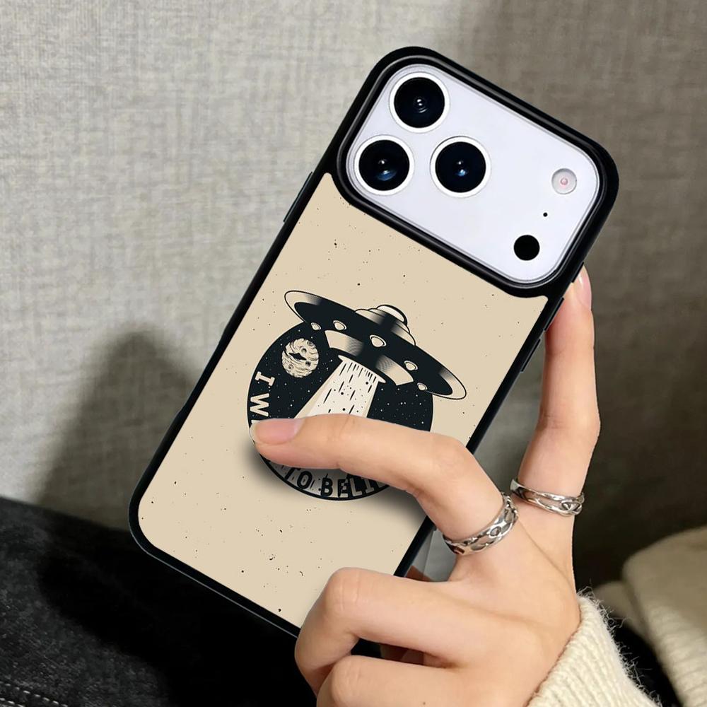 Capa Case for iPhone 17 Air 16 Pro Max 15 Plus 11 13 Mini 14 12 Back Phone Cover I want to believe