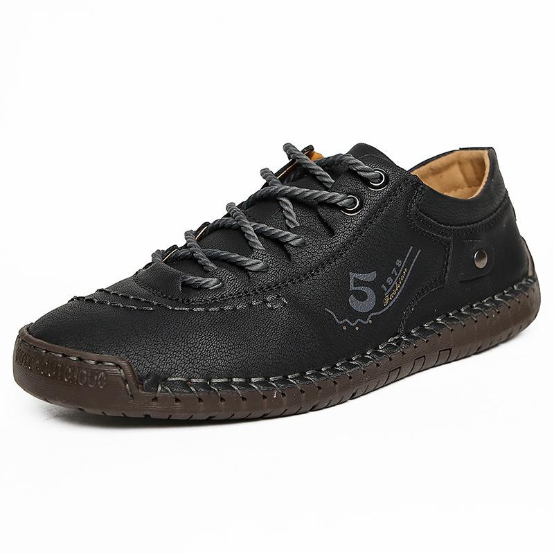 Spring Leather Shoes Casual Dress Single Shoes Casual Shoes Handmade Large Size 38