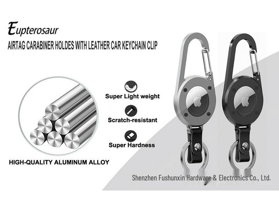 Outdoor Climbing Buckle with Apple AirTag Holder for Phone Tracking