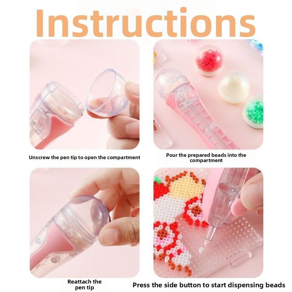 2.6mm Tip Bead Placement Pen Automatic Press-Type Bead Pen Beading Crafts Tool