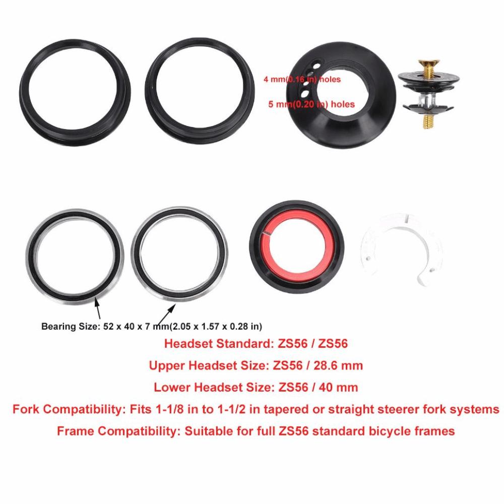 Full ZS56 Frame Bike Integrated Headset for full ZS56 standard bicycle frames Bicycle Maintenance
