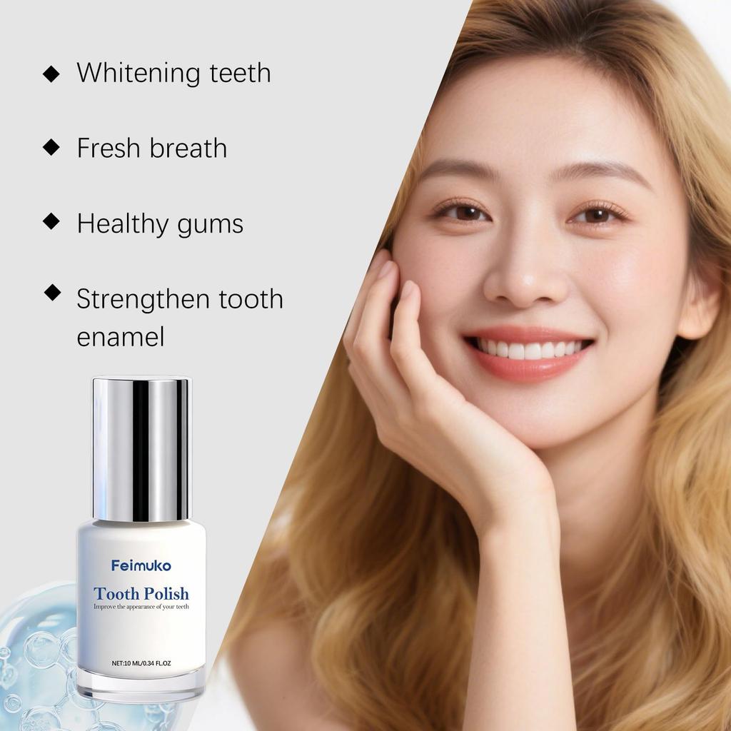 Gentle Teeth Polishing Varnish for Bright & Smooth Tooth Surface, Fresh Scent & Daily Oral Care
