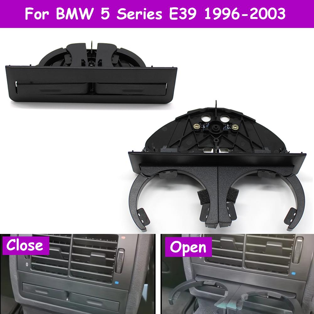 LHD RHD E39 Porta Bevande Retrattile Doppio Foro per Bottiglia/Bicchiere d'Acqua per BMW Serie 5 1996-2003 520 530 540