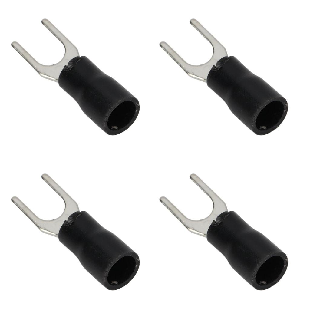 100PCS Insulated Wire Terminal U Type Fork Spade Electrical Crimping Copper Connectors 16‑14AWG