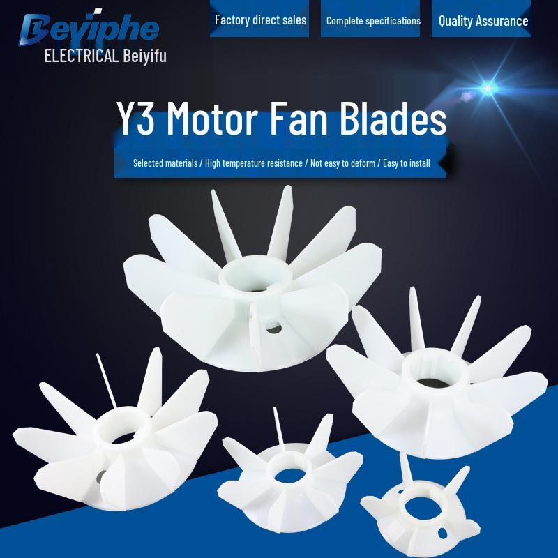 High-Temperature Resistant Y3/YX3 Plastic Cooling Fan Blade 0.55-160KW Energy Saving, New YE3.